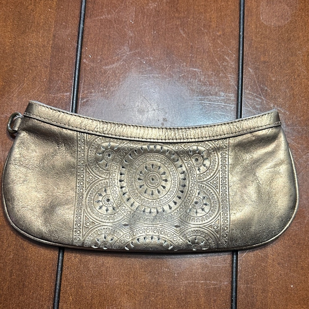 Elegant Gold Embossed Clutch